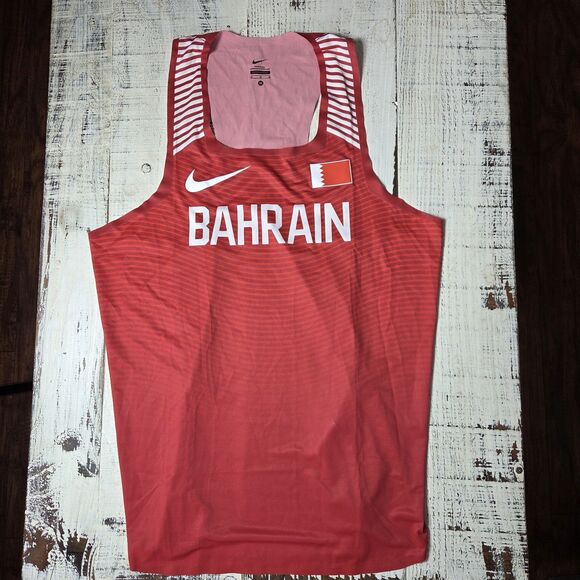 Nike Pro Elite Bahrain Track & Field Running Singlet Sz Men's M 911646-XXX MUSA